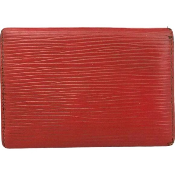652144AP (C1) Louis Vuitton Key Case 6 Ring Red Epi Leather - Picture 2 of 9